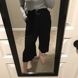 Black wide leg pant